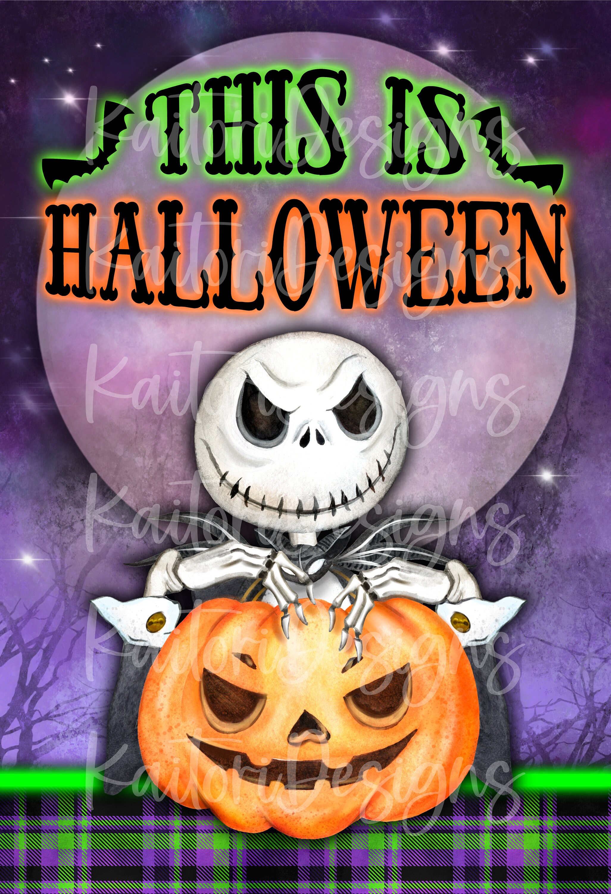 Discover This Is Halloween Skeleton Garden Flag Sublimation Design