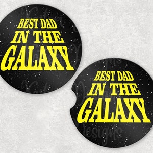 Best Dad in der Galaxie Auto Untersetzer Sublimation Design Vorlage