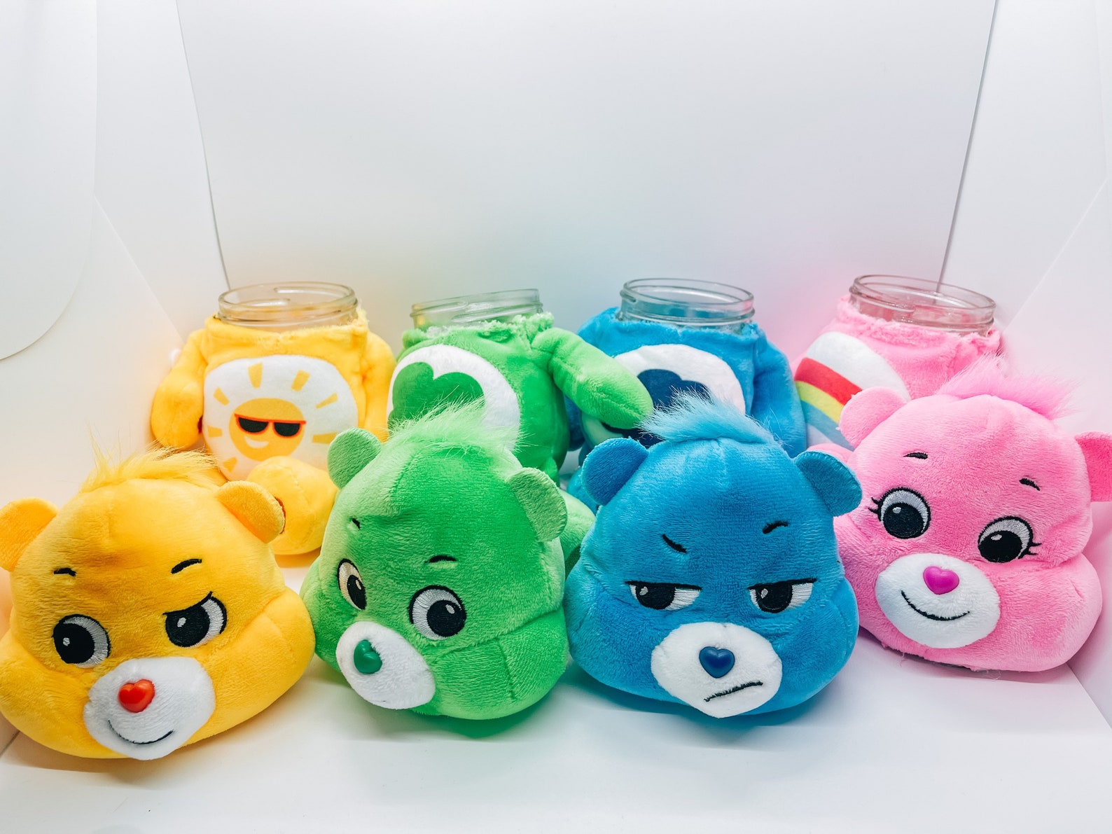 Custom Care Bear Stash Jars Etsy