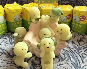 Smiski - Hipper Series Blind Box - Authentic - Glow in the Dark - Adhesive glue attached