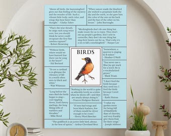 Songbird Quotes Matte Canvas