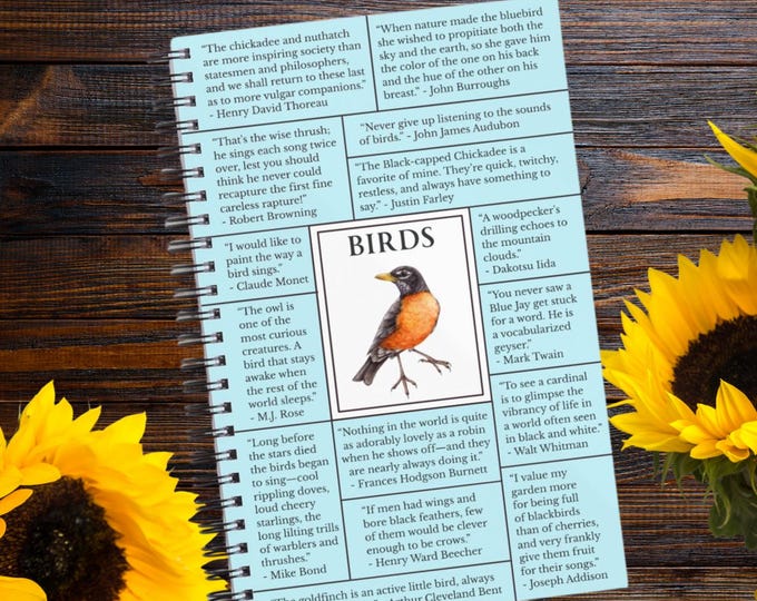 Songbird Quotes Spiral Notebook
