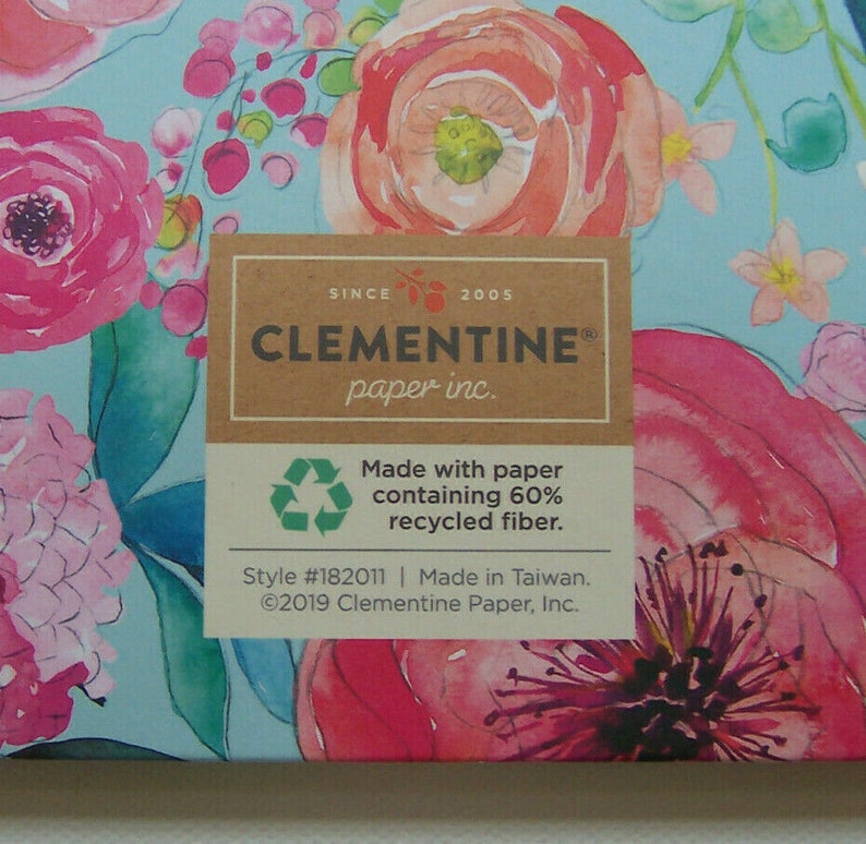 CLEMENTINE Paper Inc. Large Floral Notes Journal Etsy