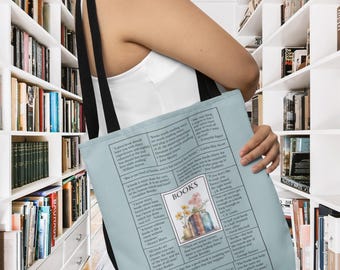 Bookish Quotes All-Over Print Tote Bag