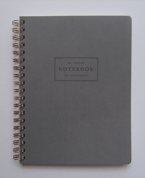 FRINGE STUDIO Spiral Notebook Faux Leather Dated Writing Etsy