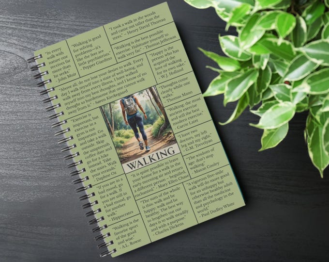 Walking Quotes Spiral Notebook