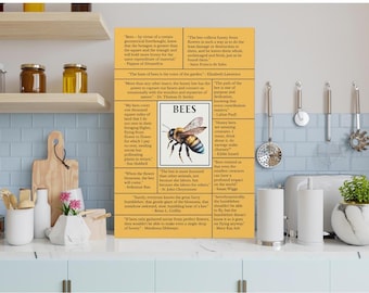 Bee Quotes Matte Canvas