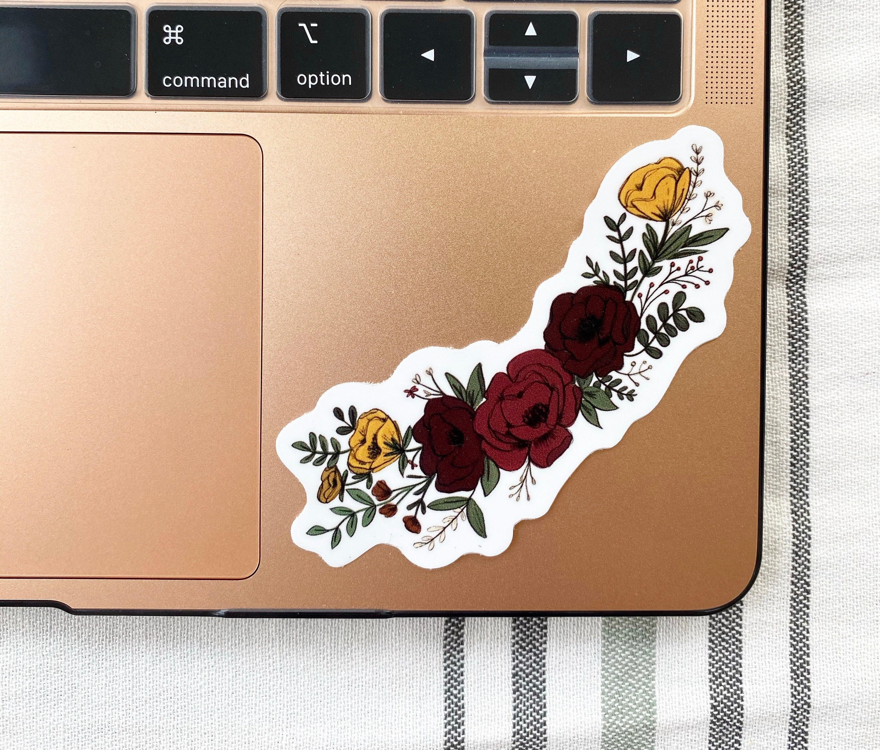 Floral Bunch Sticker | Flower Sticker | Laptop Sticker | Water Bottle ...