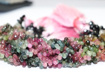 7 Inches Jewelry Making 1 Strand Pink Tourmaline Briolettes 16mmx13mm-17mmx13mm Arrow Shape Side drilled Beads Shaded Beads SPB481