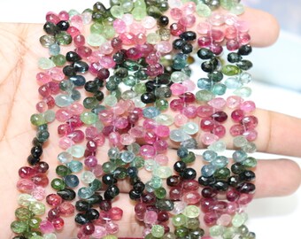 7 Inches Jewelry Making 1 Strand Pink Tourmaline Briolettes 16mmx13mm-17mmx13mm Arrow Shape Side drilled Beads Shaded Beads SPB481