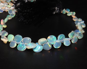 AAA+ Ethiopian Opal Smooth Heart Shape Beads    Ethiopian Opal Heart Shape beads  Opal Plain Beads  Fire Opal Beads  Flashy Opal Bead