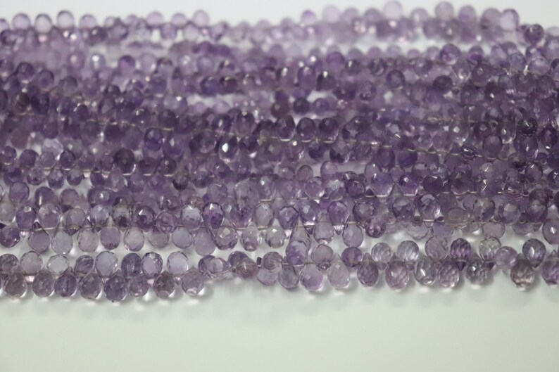 Excellent Brazil Amethyst Faceted Drops Shape Beads Brazil Amethyst Briolette Amethyst Drops bead Amethyst Side Cut Drops Wholesale