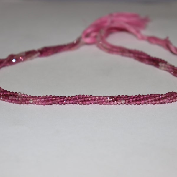 Pink Tourmaline Faceted Rondelle Beads   Pink Tourmaline Shaded Beads   Tourmaline Rondelle beads   Shaded Beads  Wholesale Beads