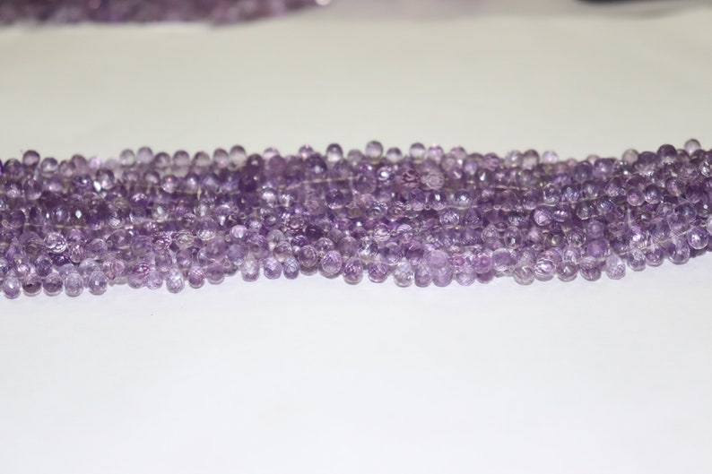 Excellent Brazil Amethyst Faceted Drops Shape Beads Brazil Amethyst Briolette Amethyst Drops bead Amethyst Side Cut Drops Wholesale