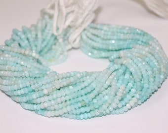 Opal Facettierte Rondelle Perlen Peruanische Opal Shaded Beads Peruanische Opal Rondelle Perlen Opal Perlen Strang