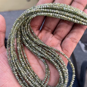 AAA Natural Green Diamond Uncut Beads   Raw Diamond Beads   Green Rough Diamond  Rough Uncut Diamond   Rare Green Diamond  Green Raw Diamond