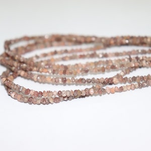 Top AAA+ Perle di diamante marrone naturale non tagliato 3-4mm Perle di diamante grezzo non tagliato Perle di diamante grezzo Perle di diamante grezzo Perle di diamante marrone