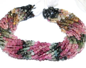 Multi Tourmaline Smooth Coin Shape Beads   Tourmaline Coin Beads   Tourmaline Plain beads   Wholesale Beads