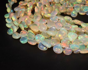 Flashy Ethiopian Opal Smooth Heart Shape Beads    Ethiopian Opal Heart Shape beads  Opal Plain Beads  Fire Opal Beads  Flashy Opal Bead