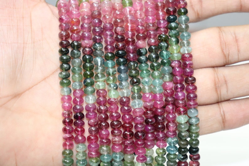 Perline Sciolte Di Tormalina Multicolore Naturale Autentica Di - Foto 8