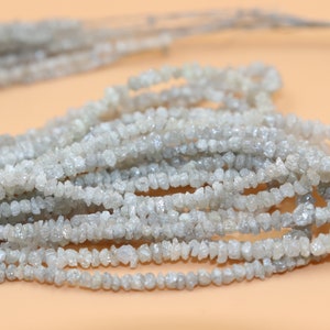 Perle di diamante grezzo Perle di diamante bianco non tagliate Perle di diamante grezzo Perle di diamante non tagliato Perle di diamante bianco