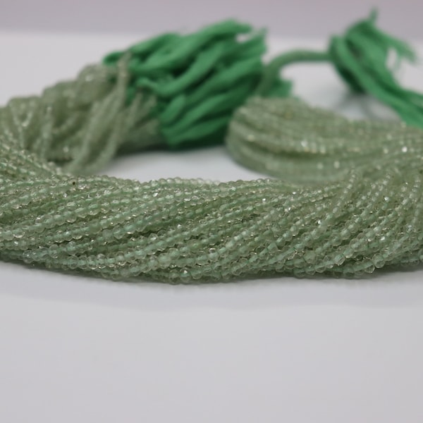 Green Amethyst Faceted Rondelle Beads   Green Amethyst Faceted  Beads   Amethyst Rondelle Beads   Amethyst Beads Strand