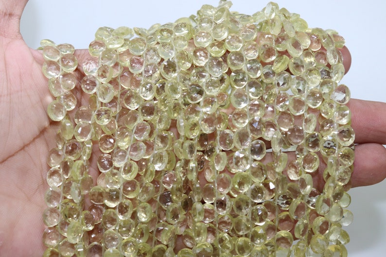 Lemon Quartz Faceted Heart Shape Lemon Quartz Briolette Lemon Quartz Heart bead Lemon Quartz Side Cut Heart Wholesale Beads