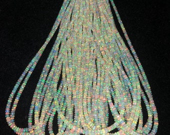 Top Quality Ethiopian Opal Faceted Rondelle Beads Flashy  Ethiopian Opal Rondelle, Opal Faceted Beads, Ethiopian Opal Beads, Opal Beads