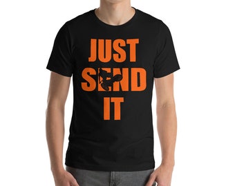 Just Send It Mountain T-Shirt - Orange Print