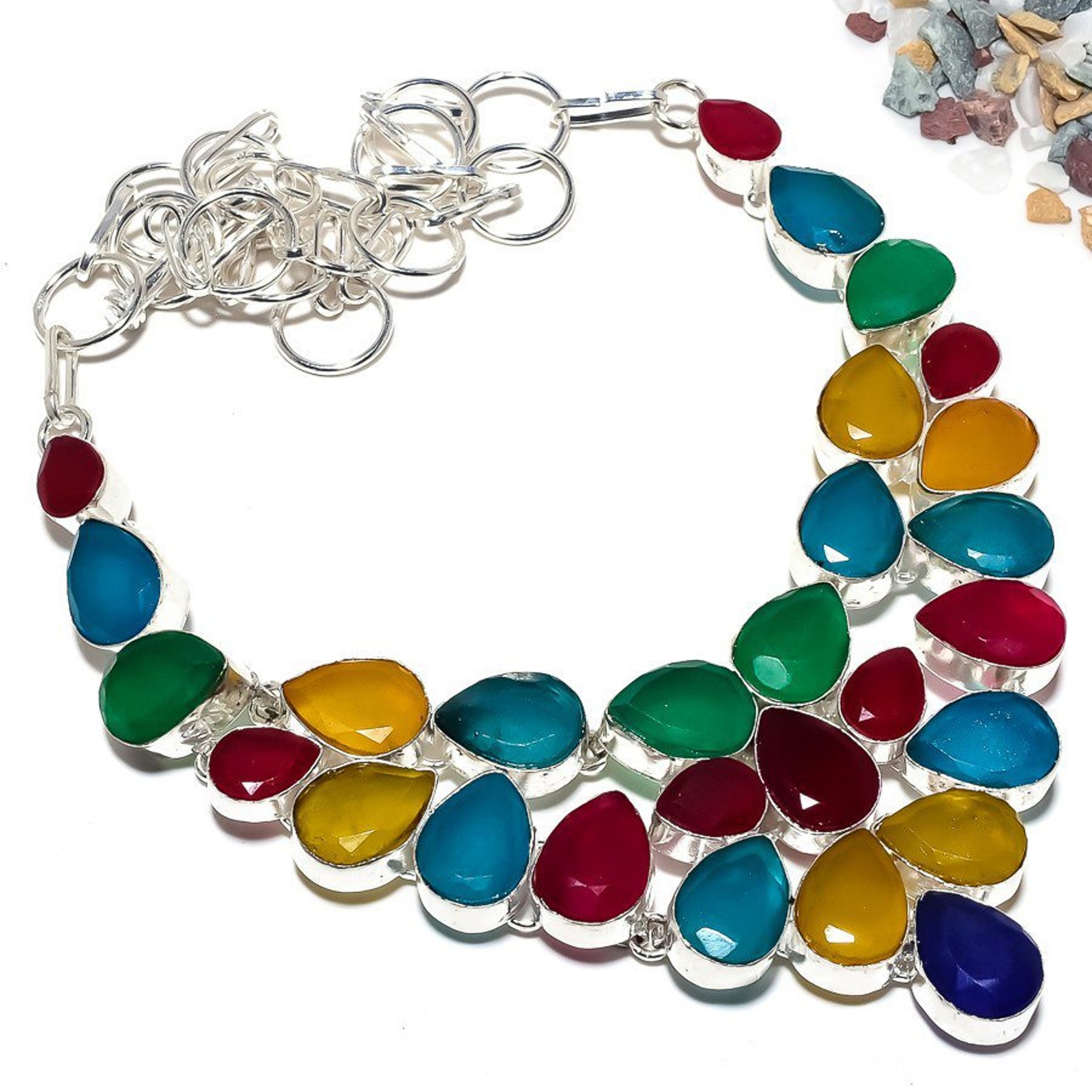 faceted ruby necklace