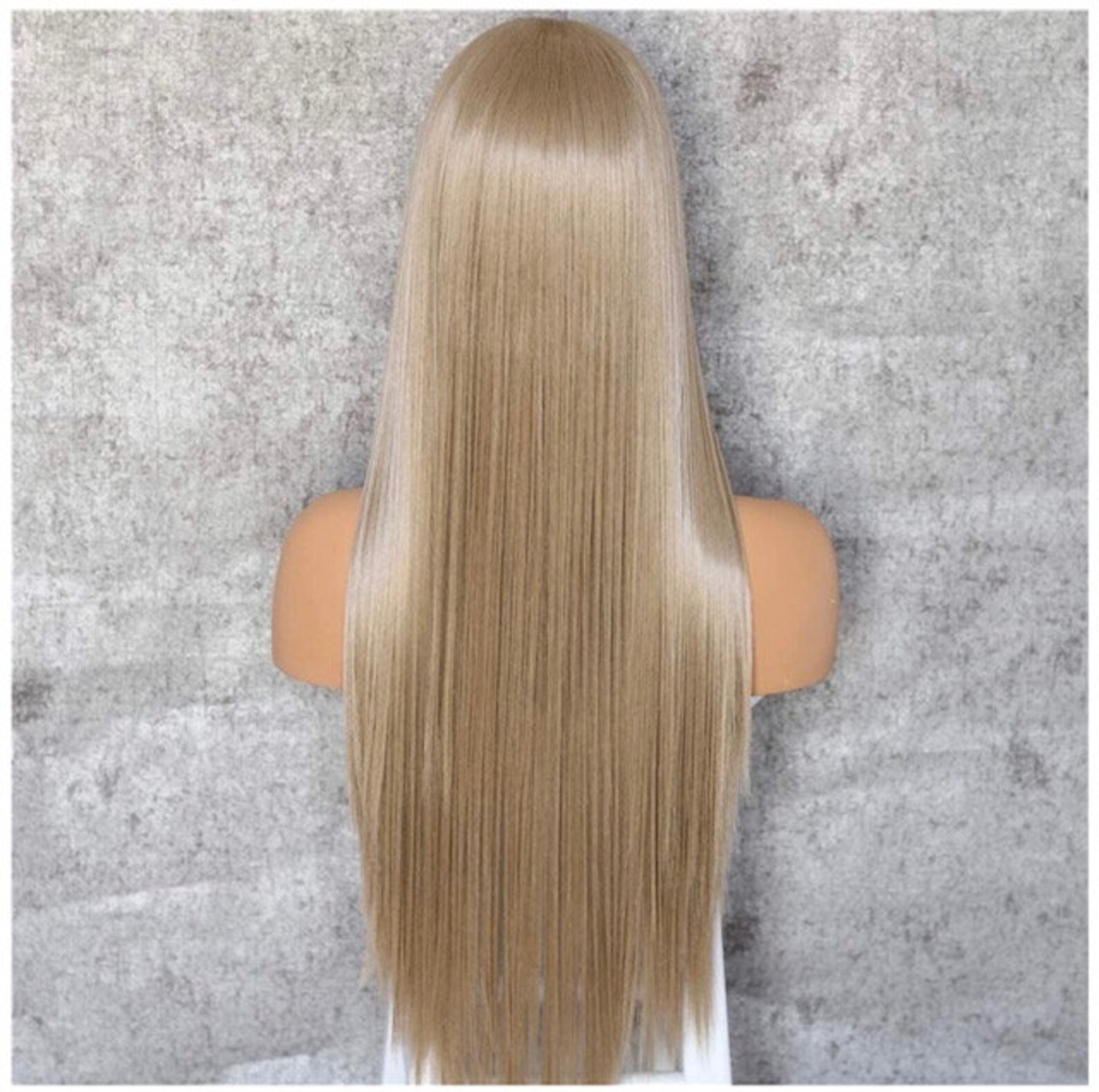 Dirty Blonde Long Straight Lace Front Wig Heat Resistant Etsy