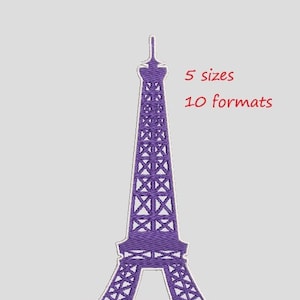 Eiffel tower embroidery, Paris,Eiffel tower embroidery design, Eiffel tower Embroidery Design - Instant Download