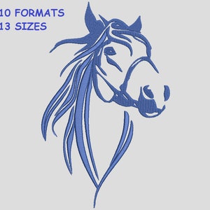 Horse Embroidery Design,horse head designs - Instant Download,04