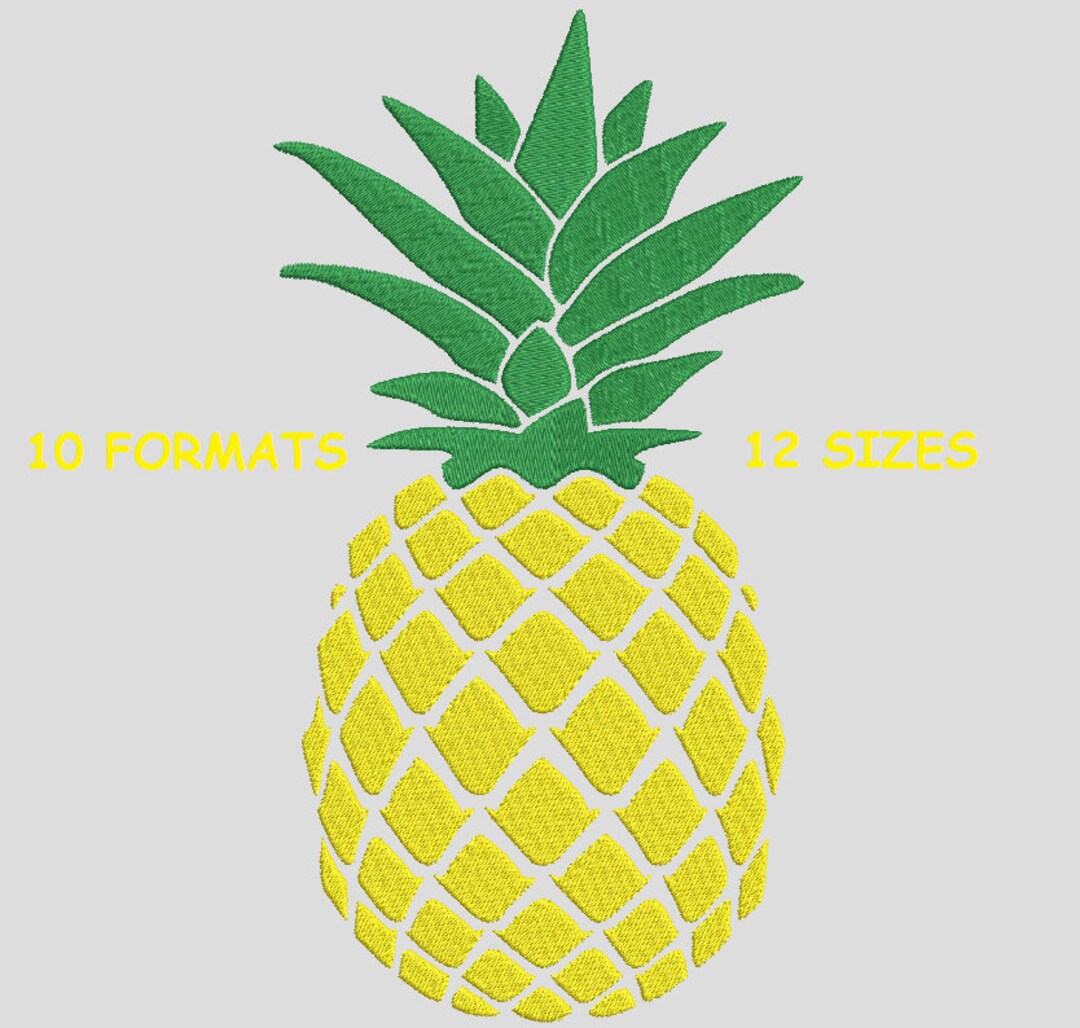 Pineapple Designs,pineapple Embroidery Instant Download Etsy