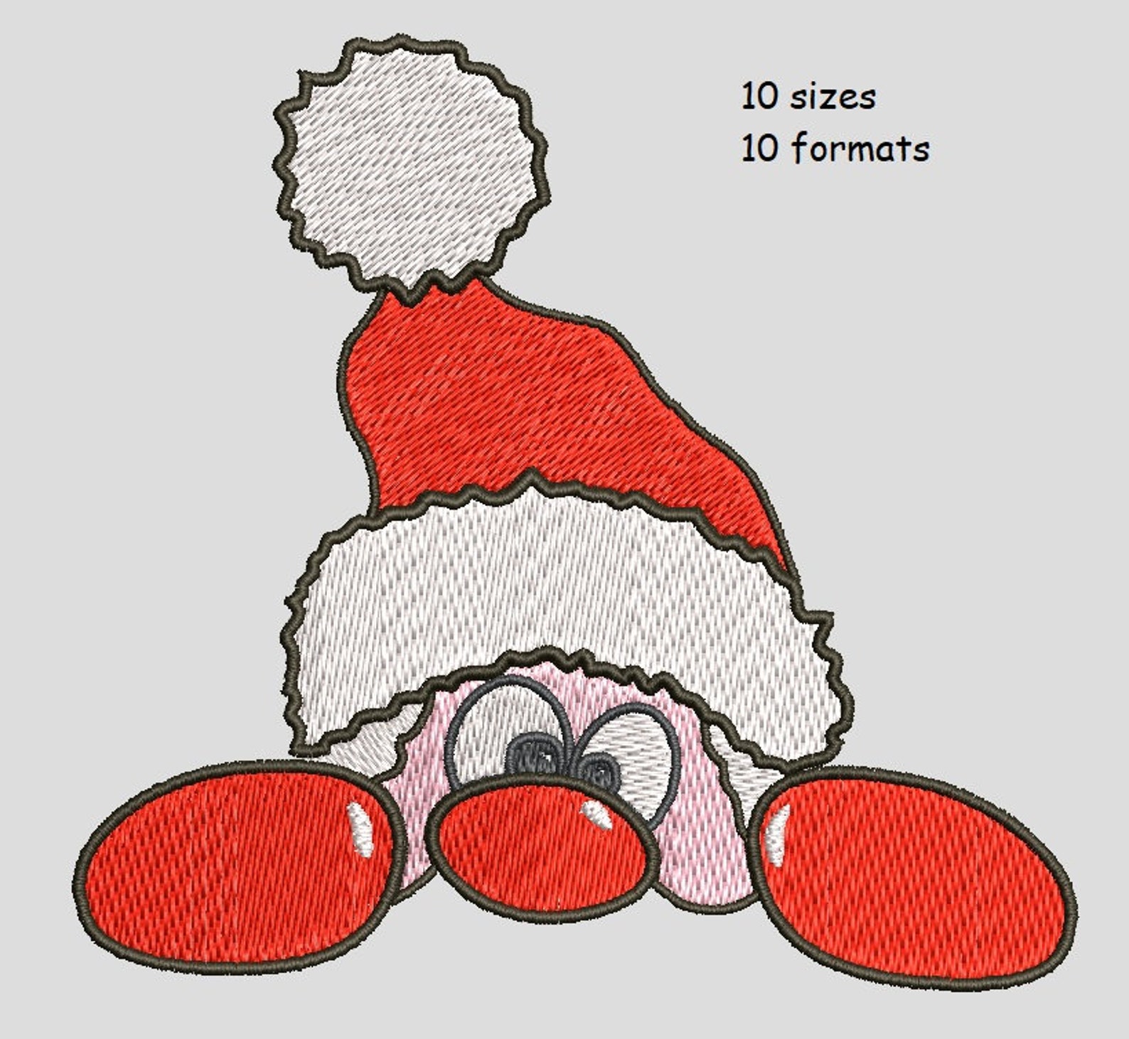 Santa claus embroidery design machine embroidery digital  etsy