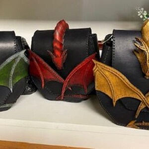 Dragon Bag, Belt Bag, Mini Backpack, Leather, Crossbody Bag, Ren Faire, Saddle Bag, Fourth Wing Dragon Bag, Game of Throns, 3D Dragon