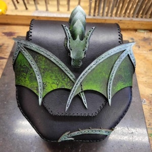 Dragon 3D, Dragon Saddle Bag, Leather Dragon Bag, Crossbody Dragon Bag, Renaissance, Dragon Bag, Fourth Wing, Sporran Style Belt Bag, GOT