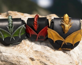 3D Dragon Leather Bag: Ren Faire Belt Bag, Crossbody, or Mini Backpack.
