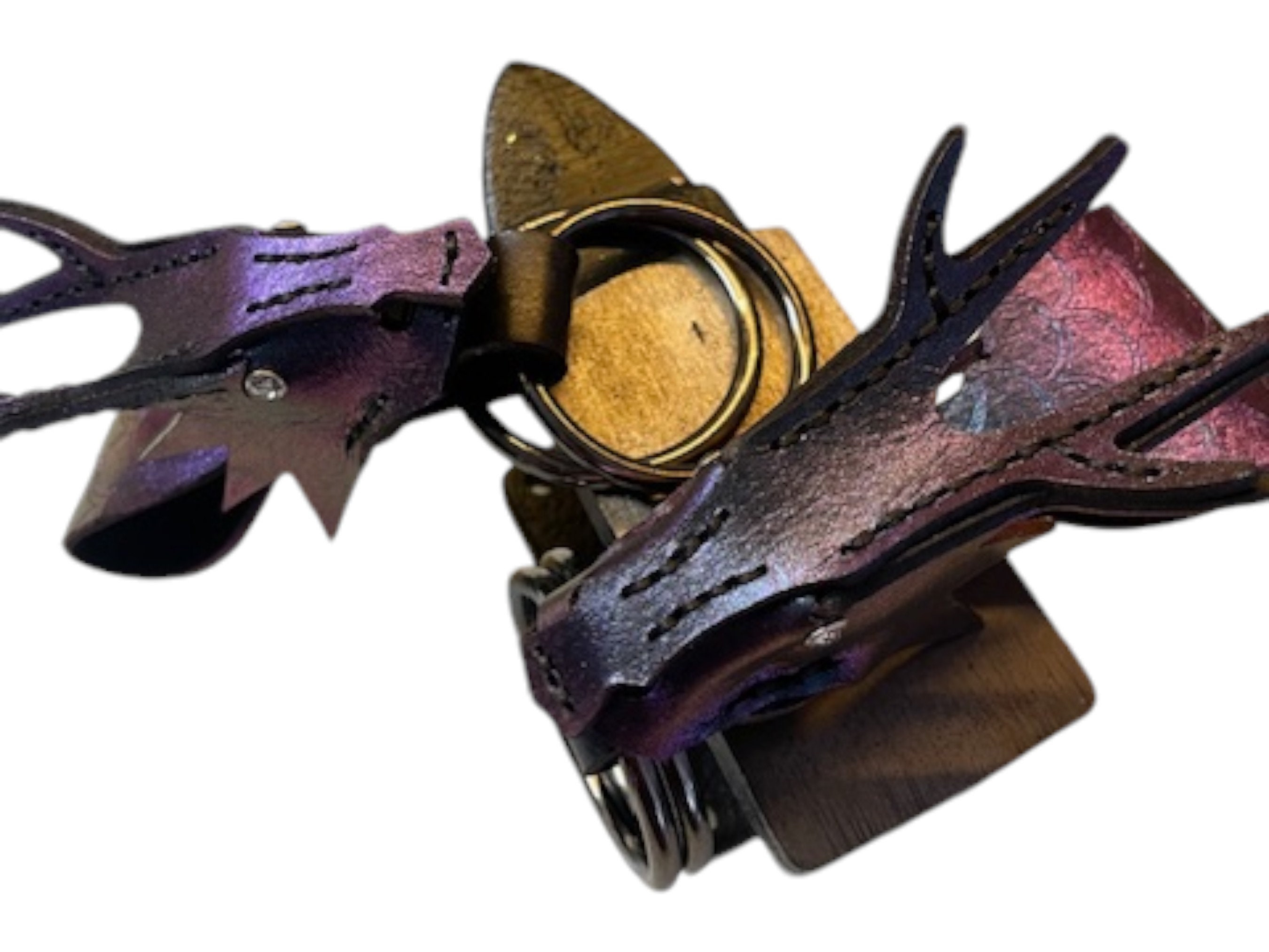 Dragon Leather Skirt Hikes: Chameleon Purple Blue Renaissance Costume ...