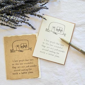 cartes de voeux dessinées et manuscrites