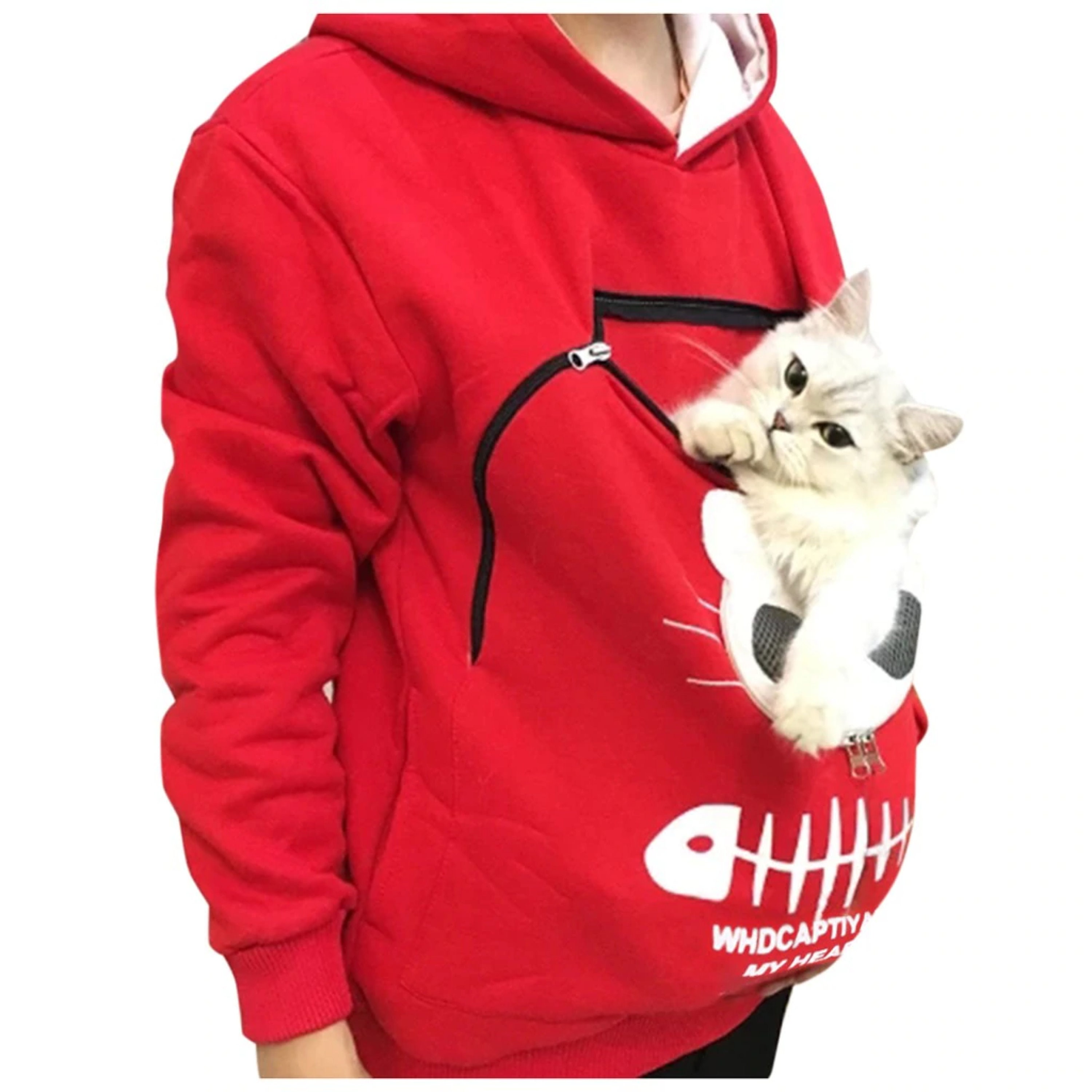 Cat Pet Pouch Sweatshirt Womens Sweatshirt Animal Pouch Hood Etsy
