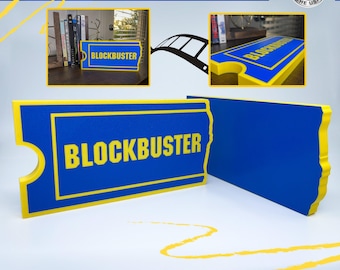 Enseigne Blockbuster - Décoration murale rétro pour salle de cinéma
