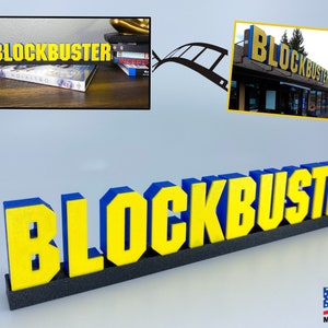 Blockbuster Video Decoration Sign