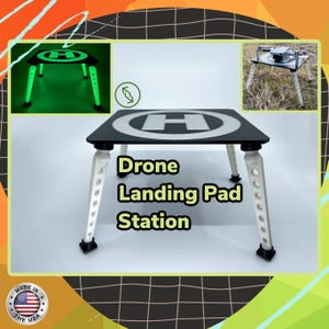 Drone Landing Pad, Glow in the Dark Pad for Indoor and Outdoor Use
