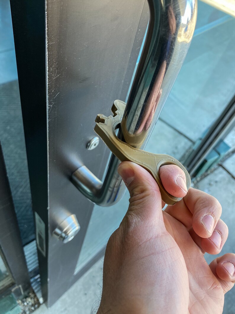 Hygienic Door Opener Lock opener Push Button PPE Multitool. Etsy