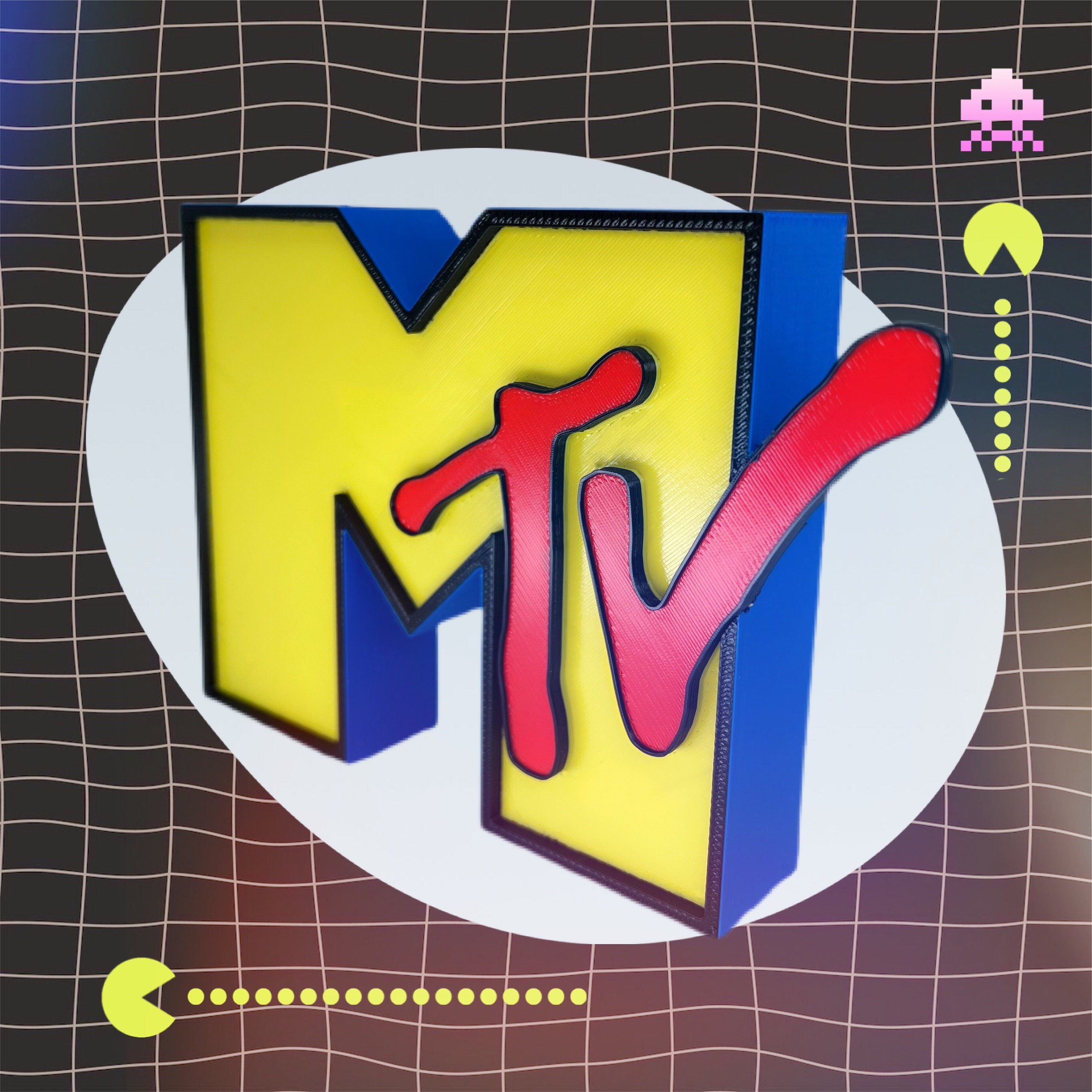 MTV Logo Sign — Retro 80s 90s Music Room Decor - Etsy