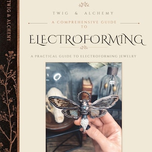 Electroforming Jewelry Tutorial • Copper Electroforming Guide (Digital PDF eBook)