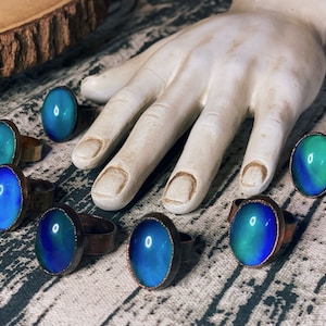 Mood Ring // Color Changing // Electroformed Copper // Handcrafted Rings