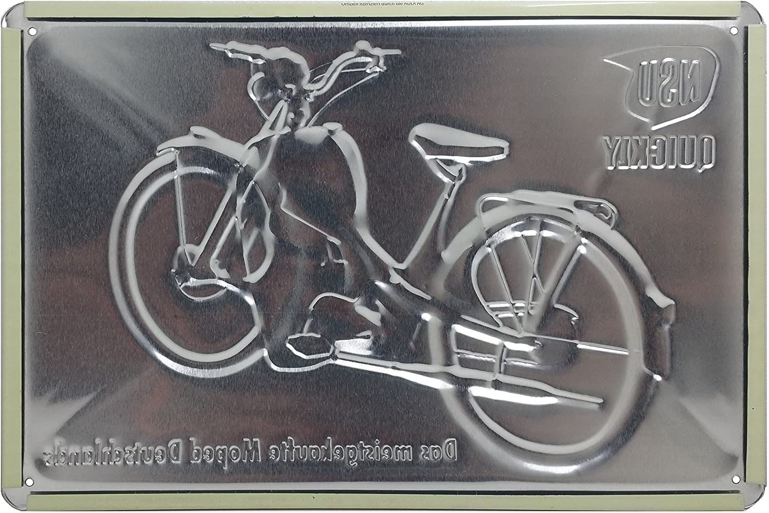 LUCKYLINDE NSU Motorrad Blechschild 20x30cm - Oldtimer Deko Für Werkstatt & Garage