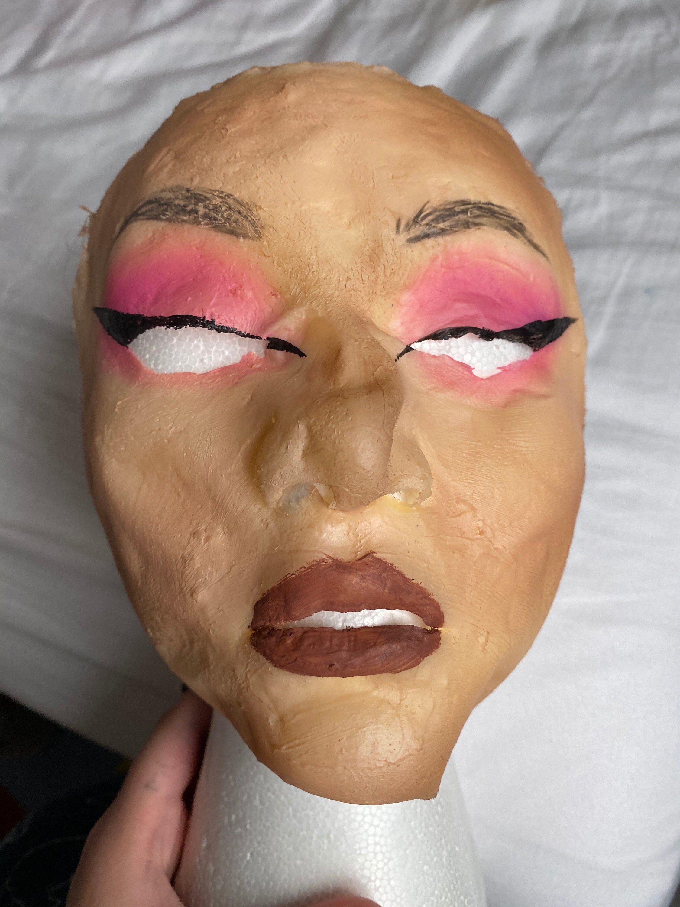 Máscara de maquillaje de látex Glamour rosa decoración / Etsy España